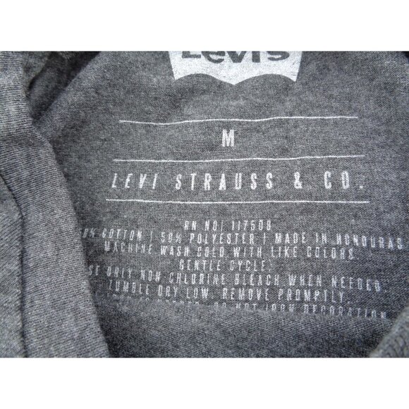 Levi's Men's Camo Batwing Logo-Print T-Shirt - Bennet Camo Graphite Gray size M - Picture 4 of 8